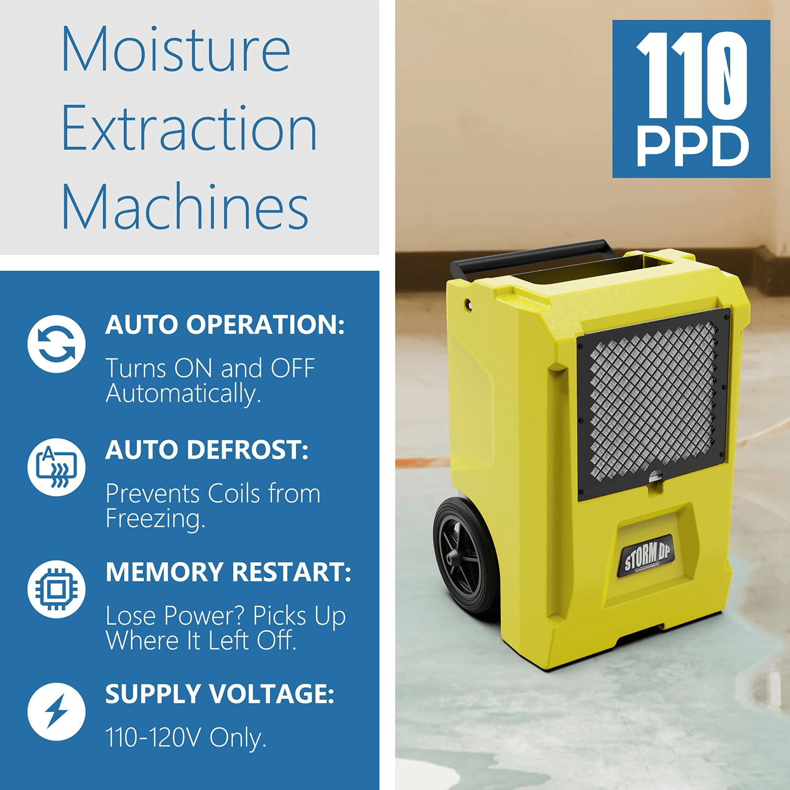 AlorAir Storm DP Smart WiFi Commercial Dehumidifier - Storm DP Dehumidifier