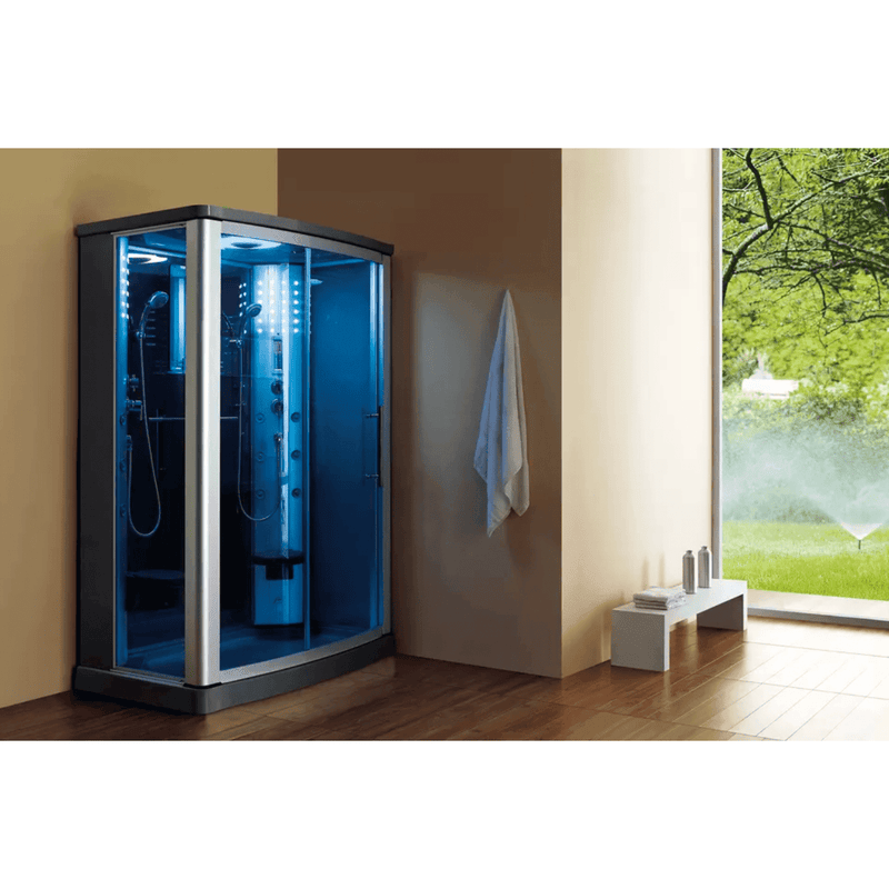 Mesa Steam Shower Blue Glass - WS-803L