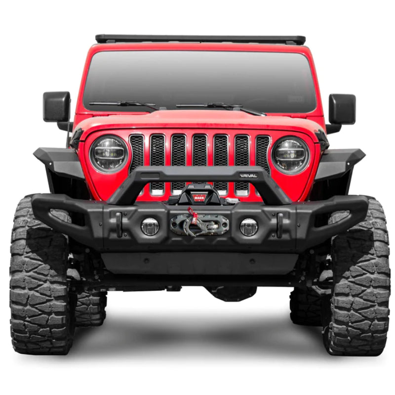 Rival 4x4 Jeep Wrangler and Gladiator Full Set Front Modular Stamped Steel Full-Width Bumper - 2D.2710.1-NL
