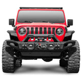 Rival 4x4 Jeep Wrangler and Gladiator Full Set Front Modular Stamped Steel Full-Width Bumper - 2D.2710.1-NL