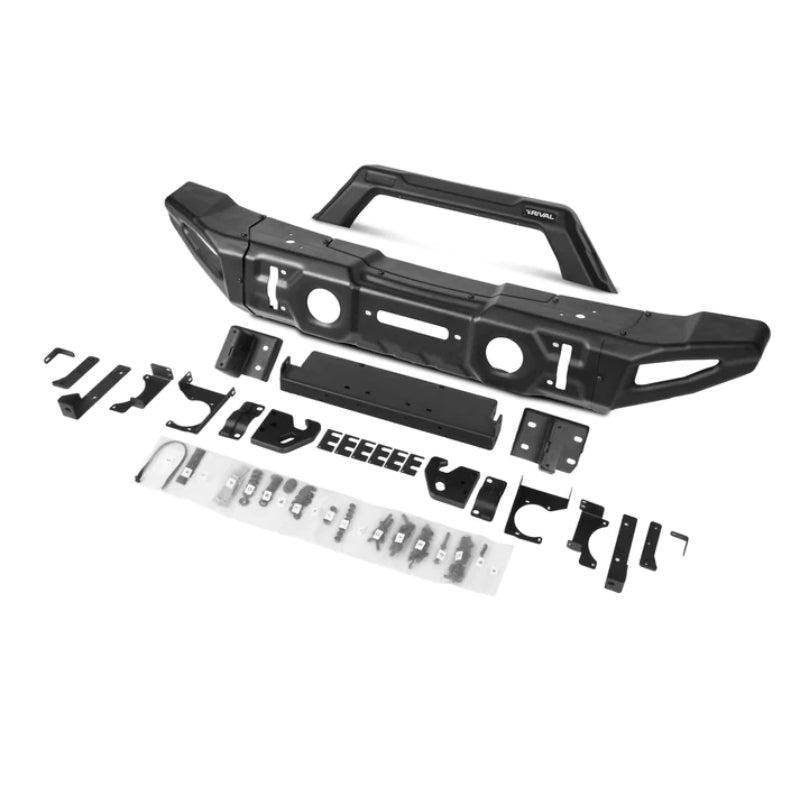 Rival 4x4 Jeep Wrangler and Gladiator Full Set Front Modular Stamped Steel Full-Width Bumper - 2D.2710.1-NL