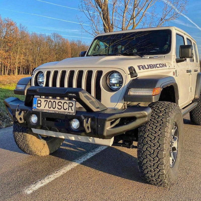 Rival 4x4 Jeep Wrangler and Gladiator Full Set Front Modular Stamped Steel Full-Width Bumper - 2D.2710.1-NL
