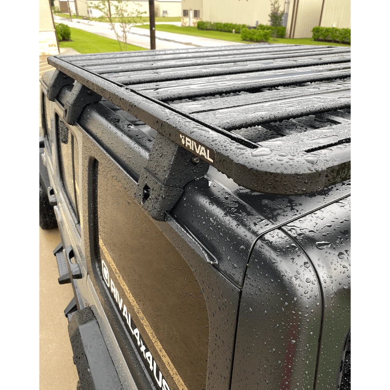 Rival 4x4 Jeep 4-Door Wrangler JL and Gladiator JT No-Drill Aluminum Roof Rack - 2M.2701.1