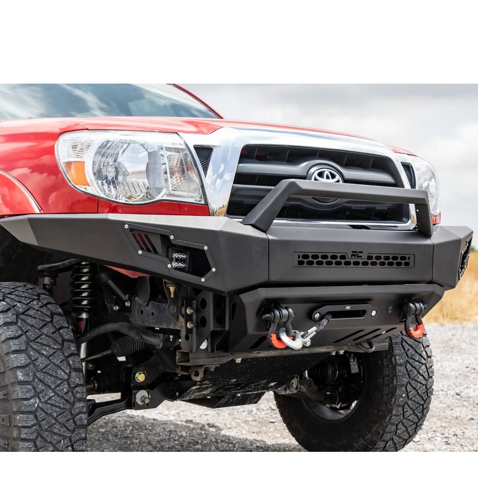 Rough Country Front Bumper Winch Ready W/led Lights | 2005-2015 Toyota Tacoma - 10811