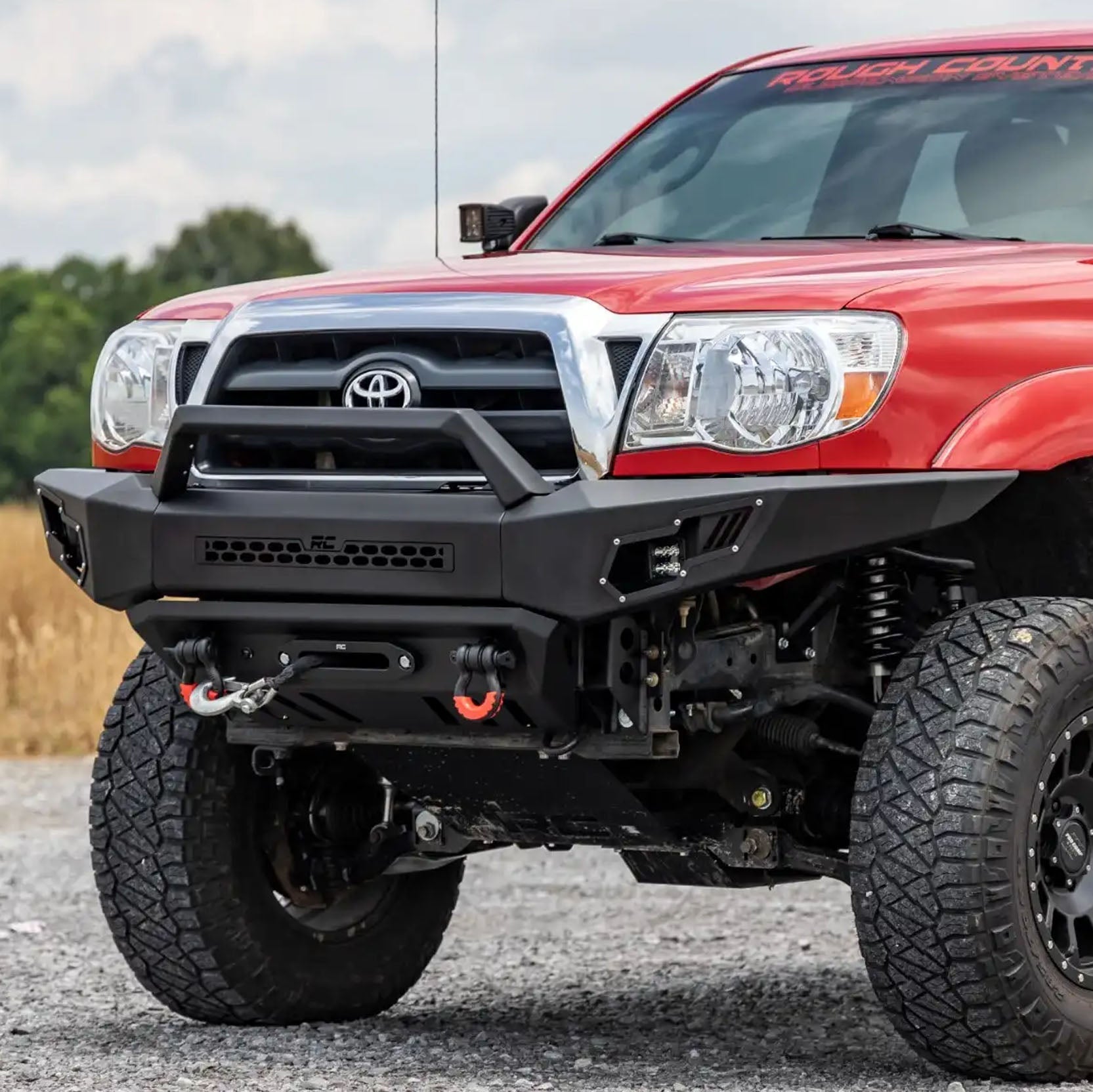 Rough Country Front Bumper Winch Ready W/led Lights | 2005-2015 Toyota Tacoma - 10811