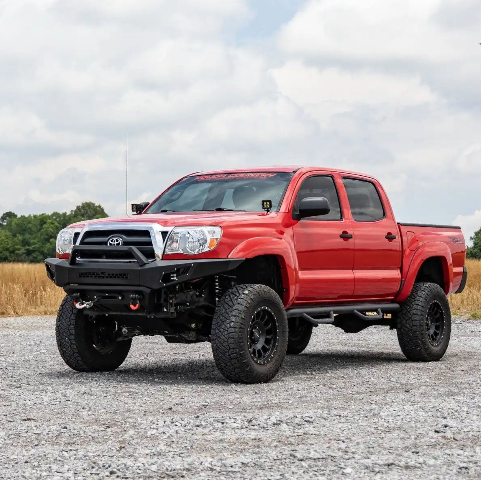 Rough Country Front Bumper Winch Ready W/led Lights | 2005-2015 Toyota Tacoma - 10811