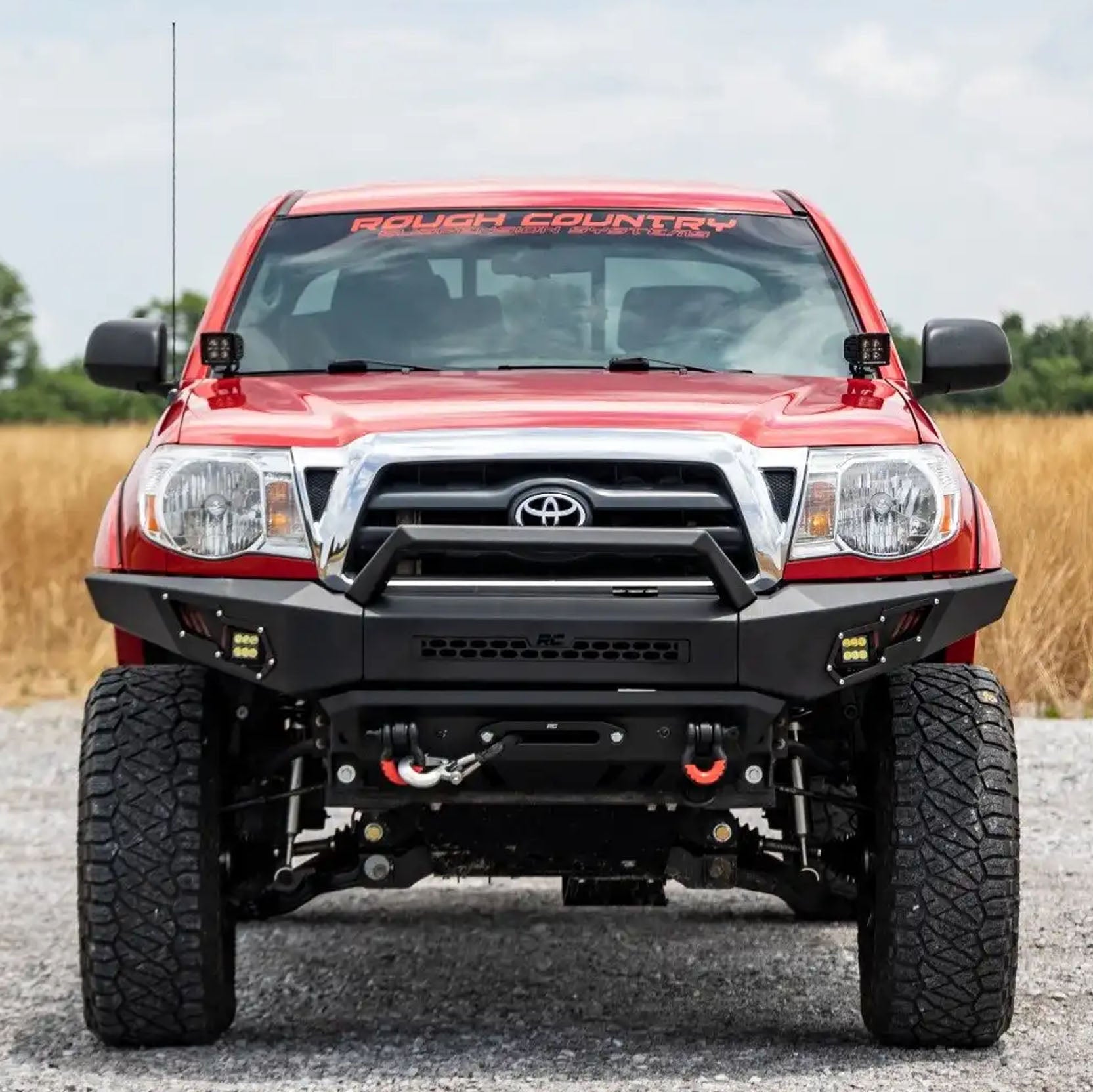 Rough Country Front Bumper Winch Ready W/led Lights | 2005-2015 Toyota Tacoma - 10811