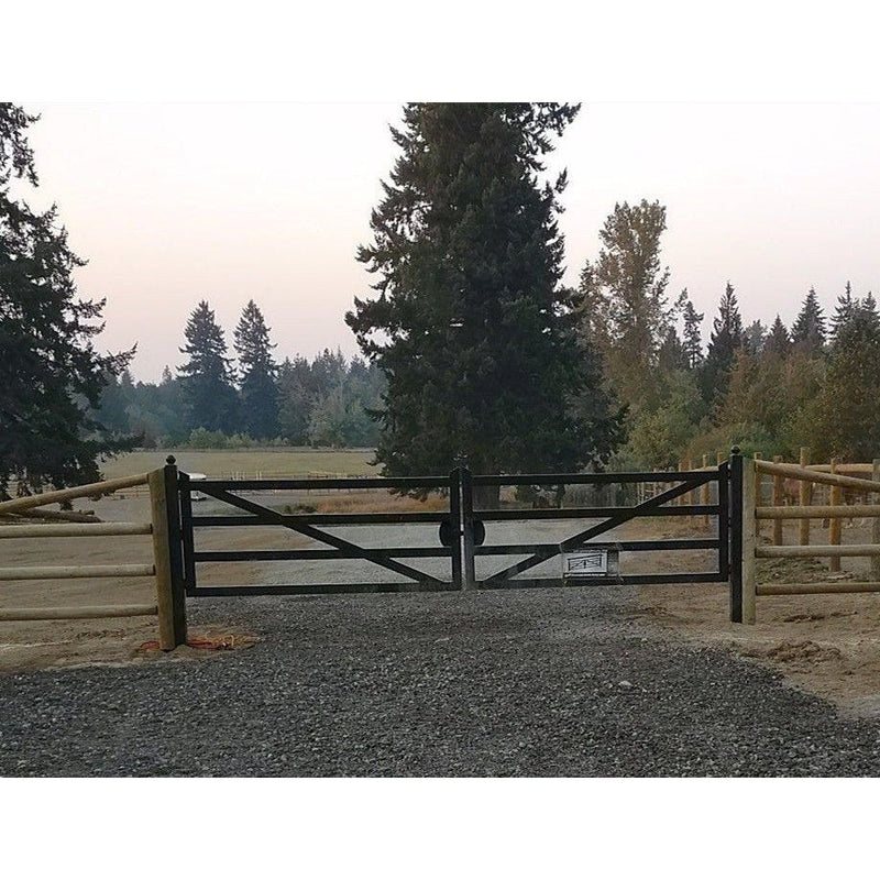 Chery Industrial 20ft Farm Metal Driveway Gate with Diagonal Tubes IF000054