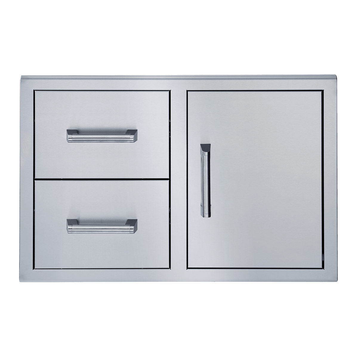 Broilmaster 34-Inch W x 22-Inch H Single Door with Double Drawer in Stainless Steel - BSAW3422SD