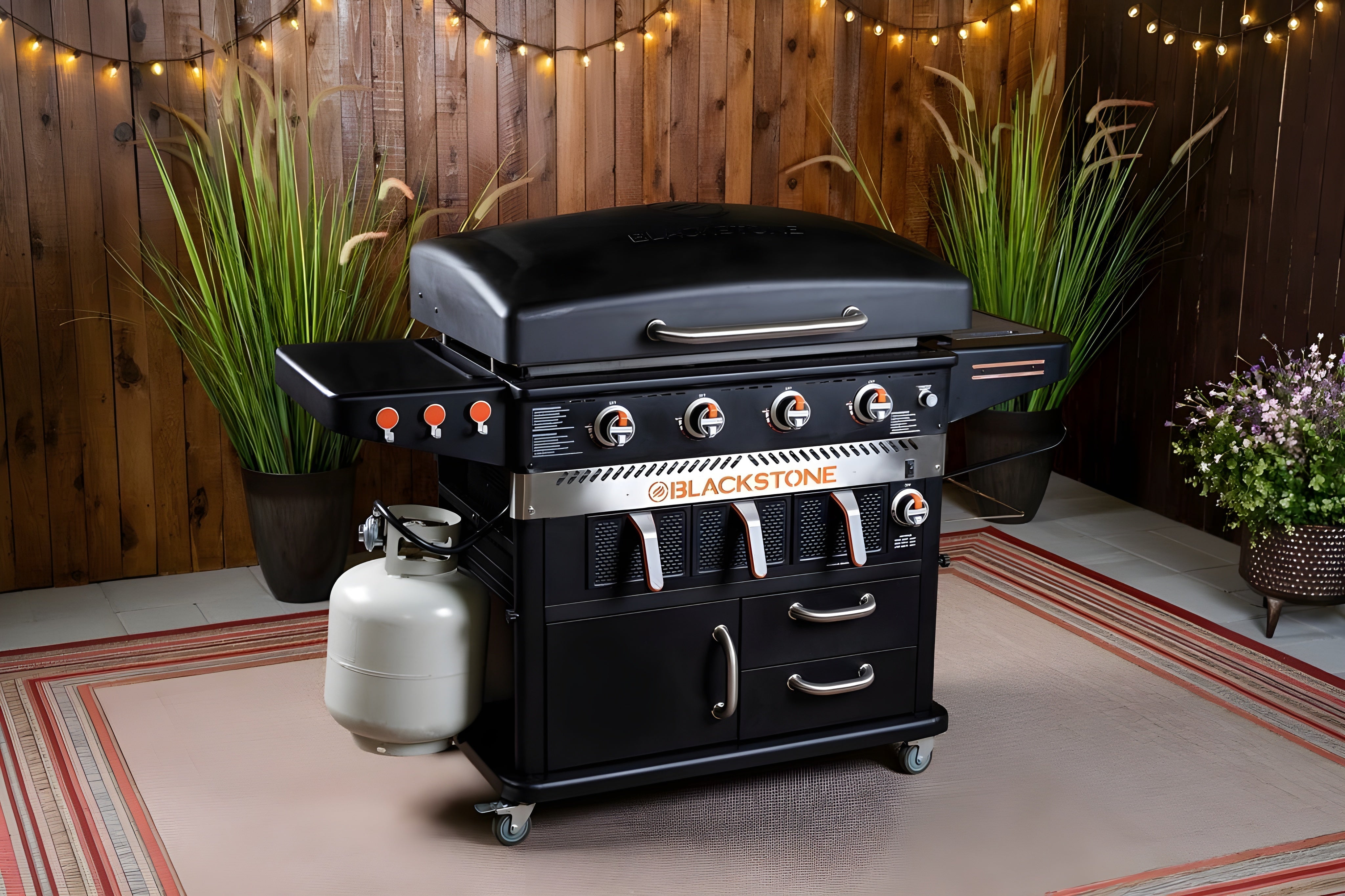 Blackstone - 36" Griddle W/ Air Fryer, Cabinet & Cover - 1923