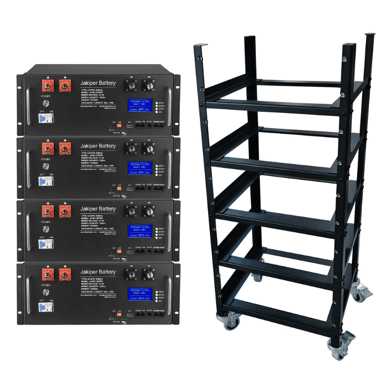 Jakiper 48V / 100Ah Lithium Battery 1st Generation - 5.12kWh Server Rack Battery | 10-Year Warranty - JK-48V-1ST-GEN