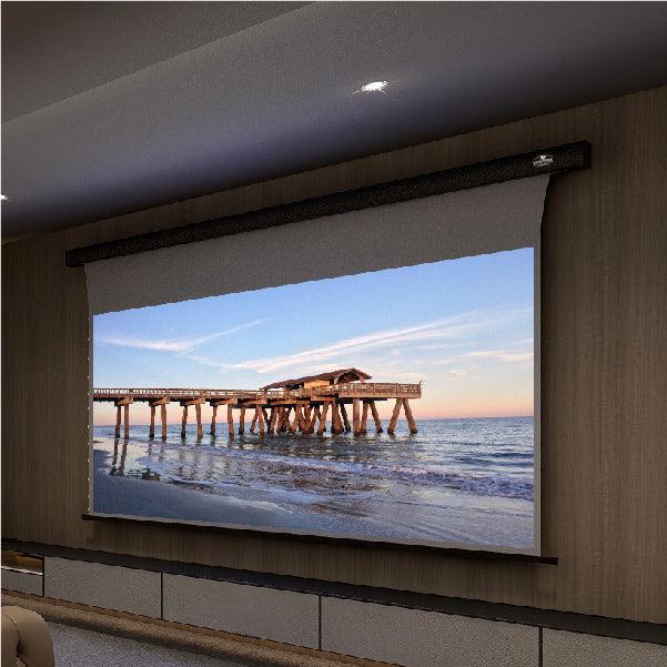 VIVIDSTORM 3D ALR Slimline Motorized Tension Obsidian Long Throw Projector Screen High Gain