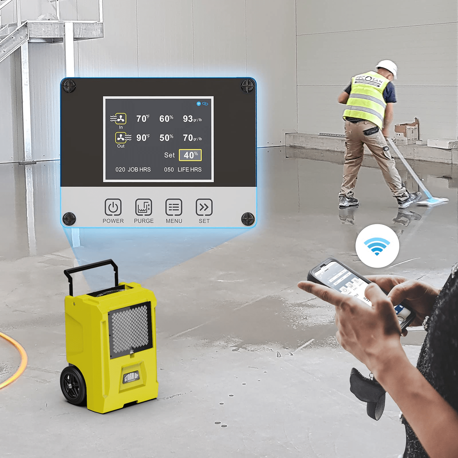 AlorAir Storm DP Smart WiFi Commercial Dehumidifier - Storm DP Dehumidifier
