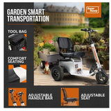 Super Handy GUO098 Compact Electric Tow Cart 2600 lb Towing Capacity 350 lb Load Capacity New