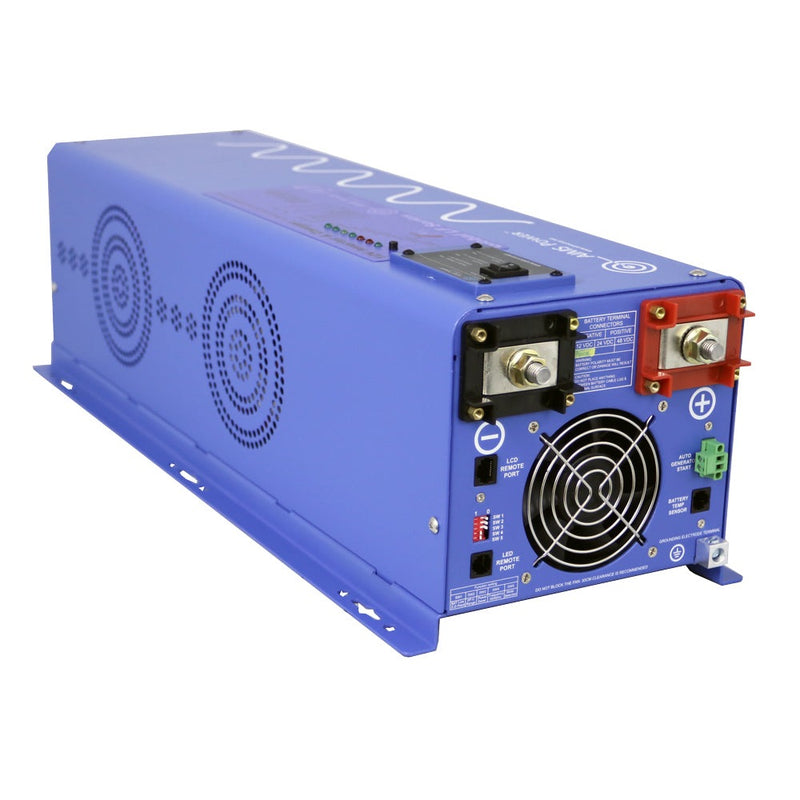 Aims Power 4000 Watt Pure Sine Inverter Charger 12VDC/240VAC Input & 120/240VAC Split Phase Output