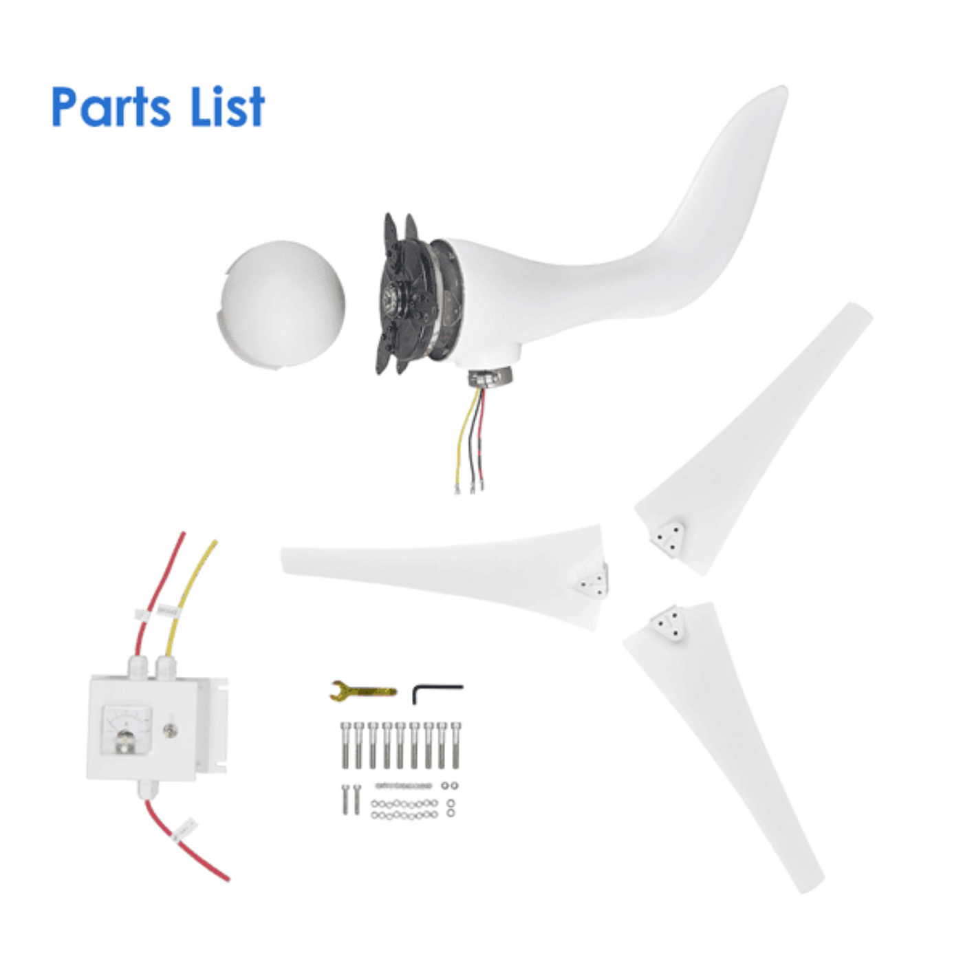 Automaxx Marine 400W Wind Turbine Generator Kit Bundle Set - DB0400ABBBM