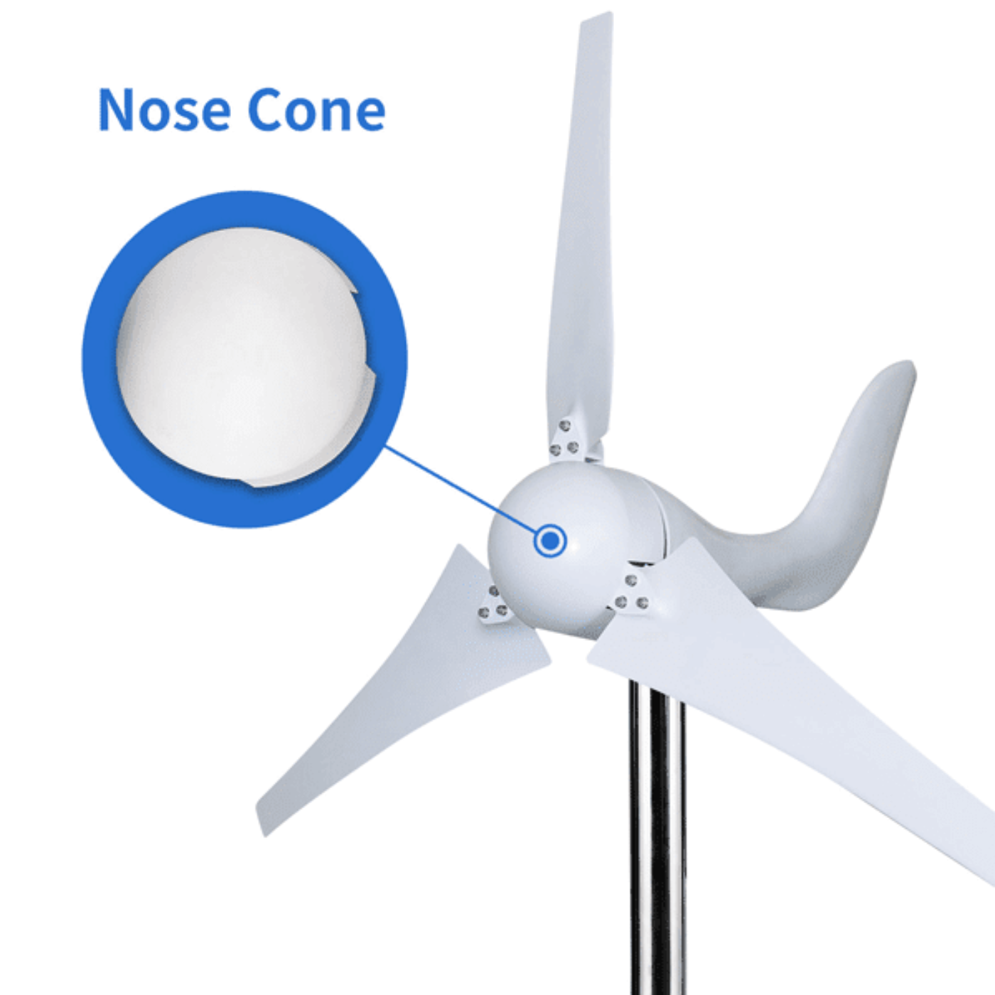 Automaxx Marine 400W Wind Turbine Generator Kit - DB0400ABBBM