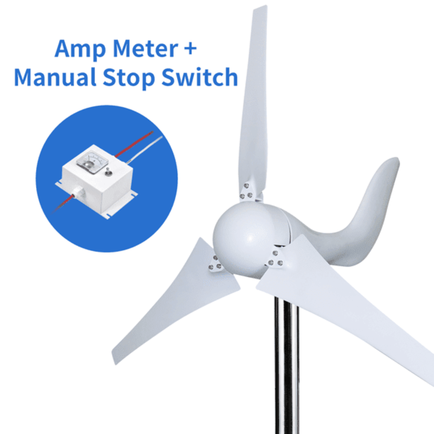 Automaxx Windmill 400W Home & Land Wind Turbine Generator Bundle Set - DB0400ABBB