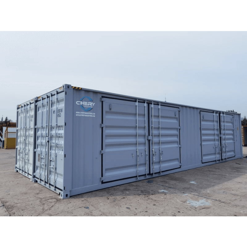 Chery Industrial 40ft High Cube Two Multi Doors Container with Logo