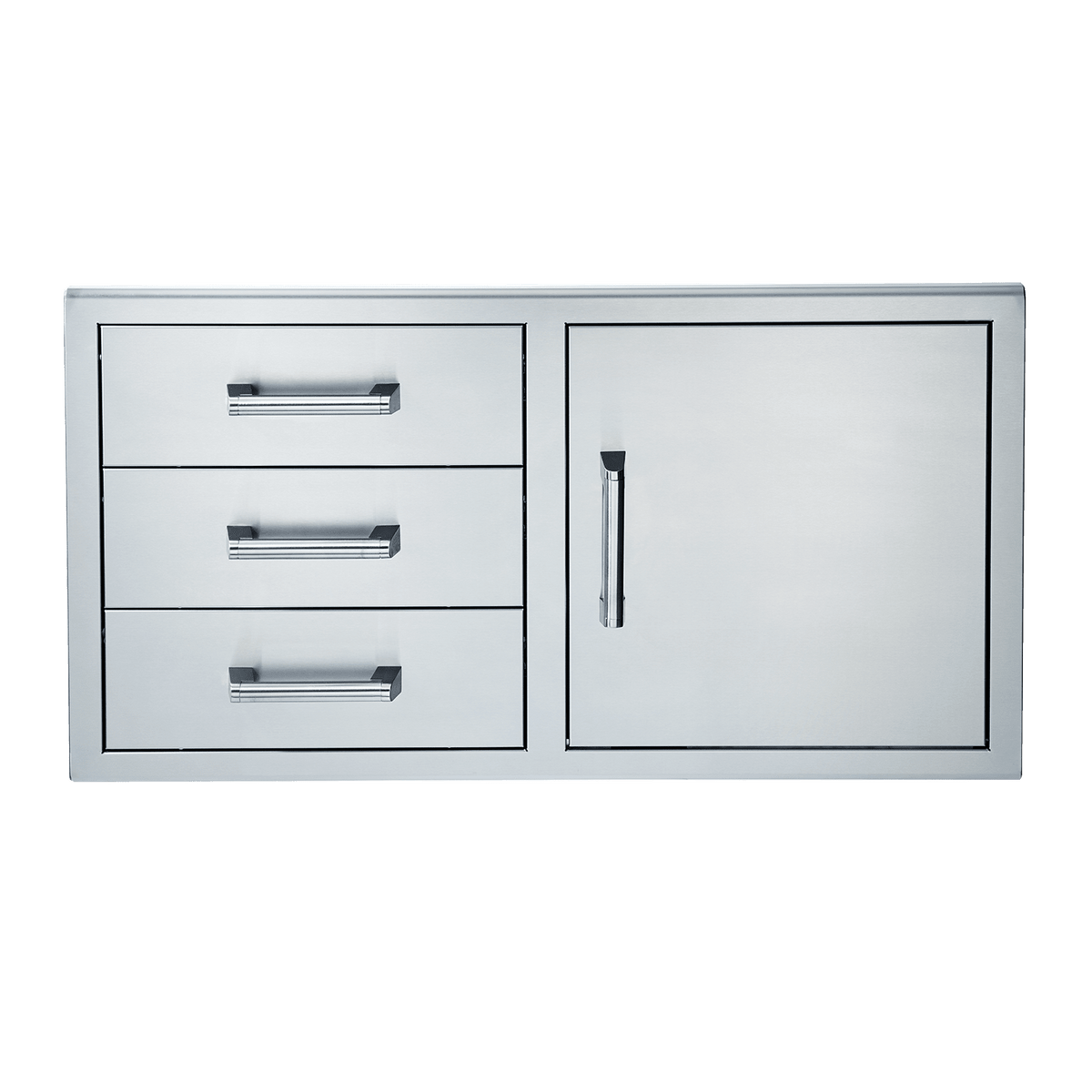 Broilmaster 42-Inch W x 22-Inch H Single Door with Triple Drawer in Stainless Steel - BSAW4222ST