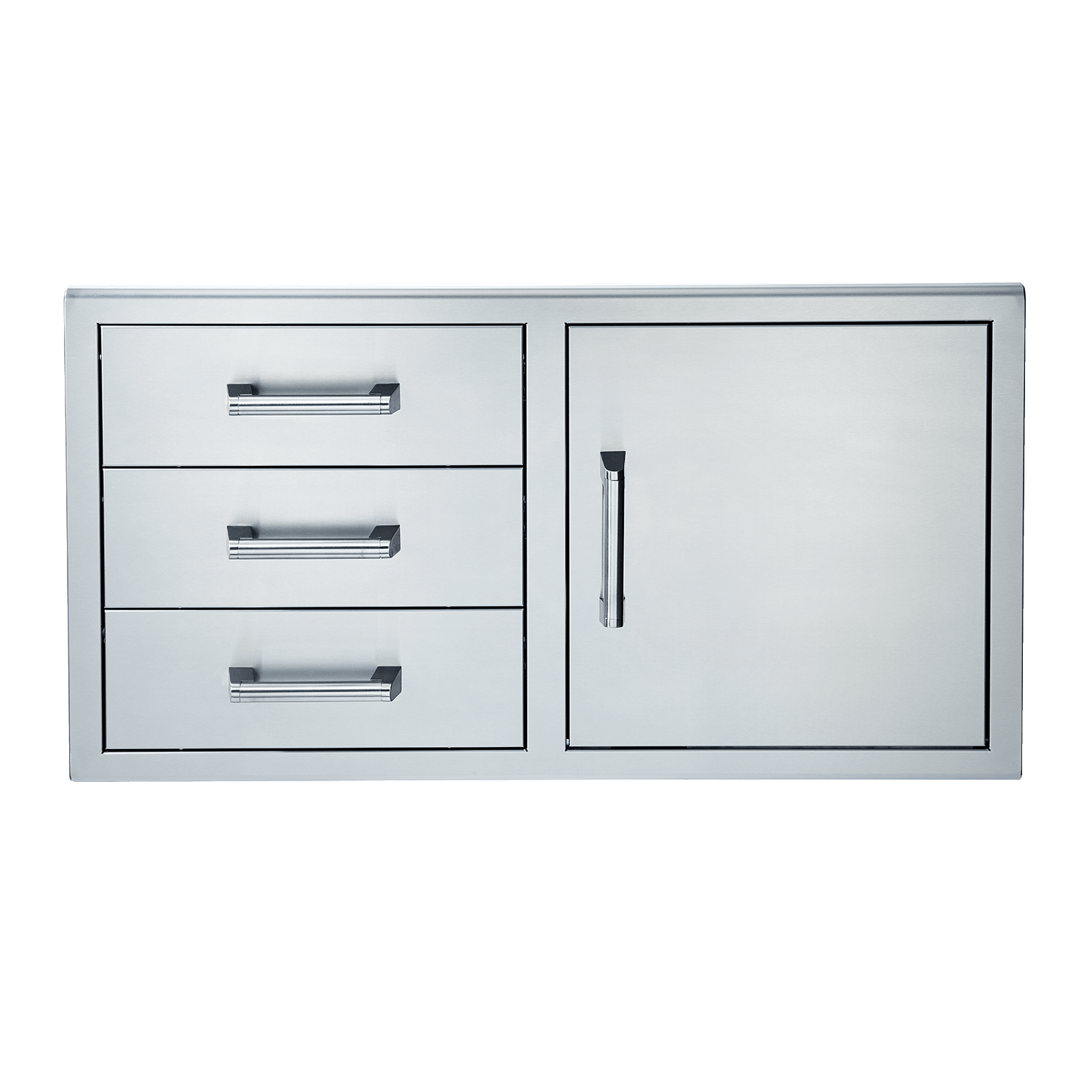 Broilmaster 42-Inch W x 22-Inch H Single Door with Triple Drawer in Stainless Steel - BSAW4222ST