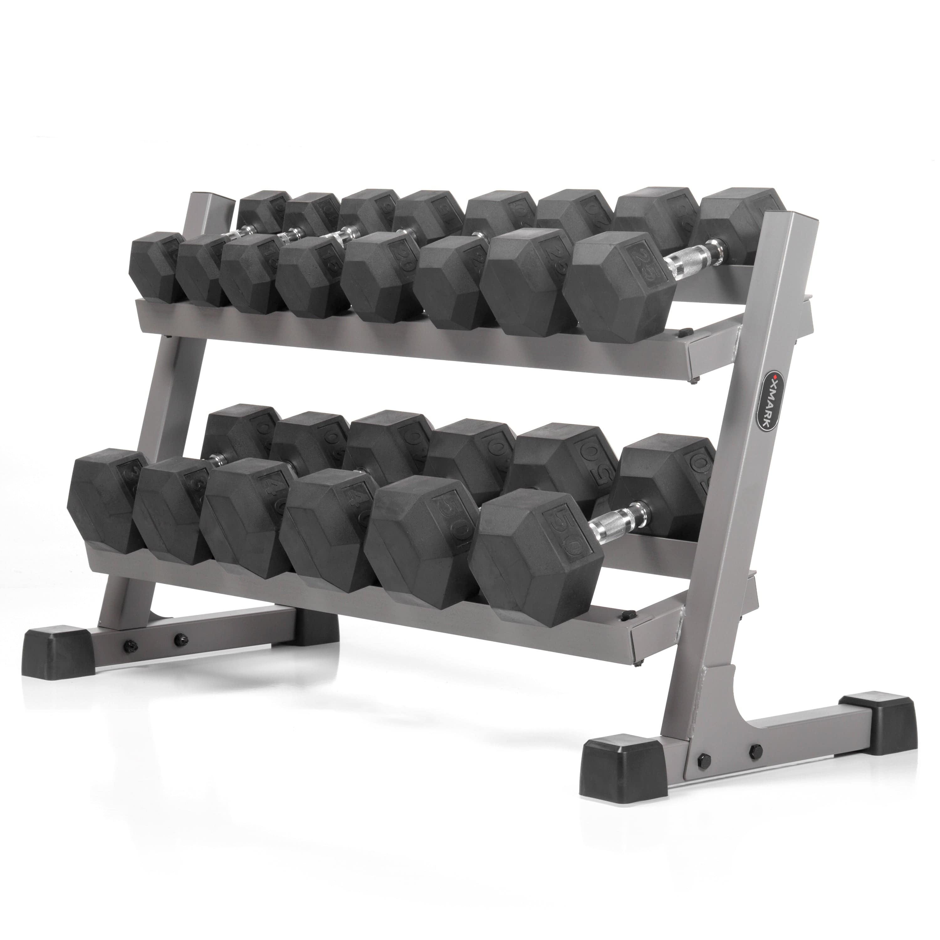 380 lb  Dumbbell Set and Rack - Backyard Provider