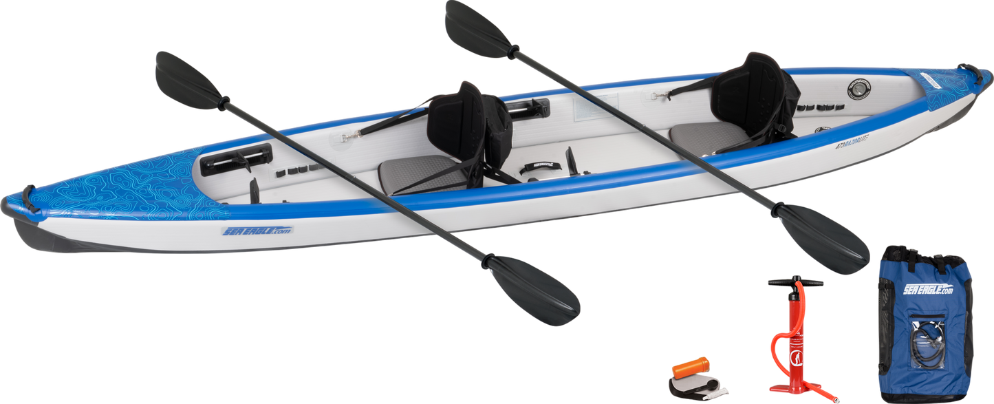 Sea Eagle RazorLite 473RLK_PC Inflatable Kayak Pro Carbon Tandem Package New - 473RLK_PC