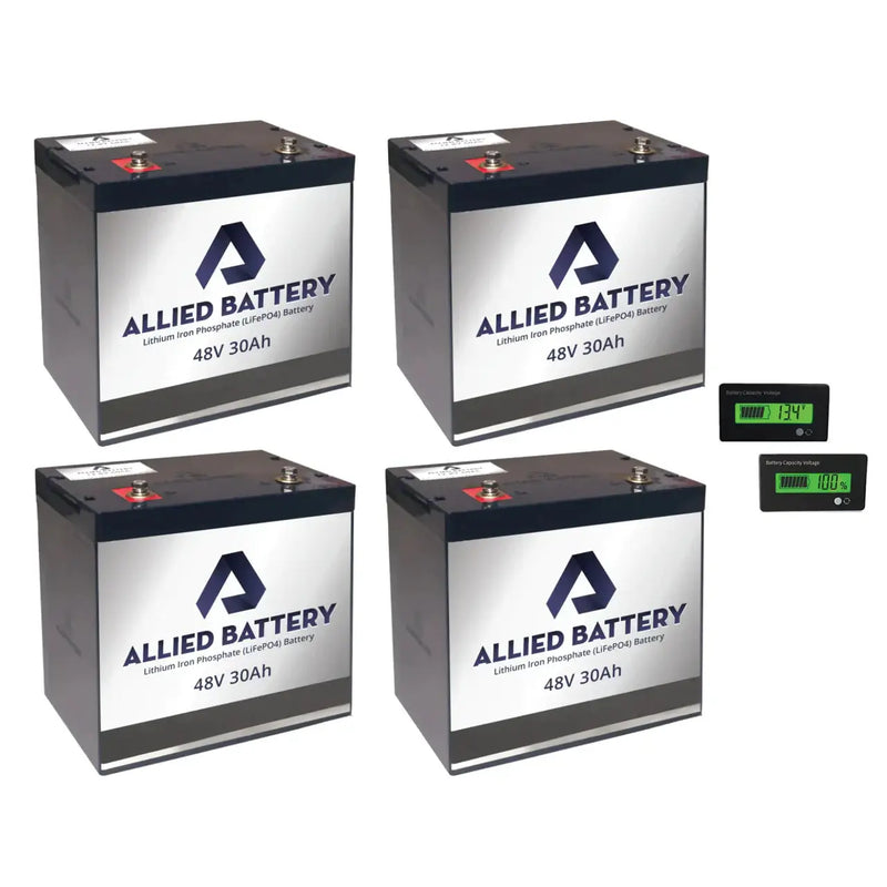 Allied Lithium Battery 48V 30AMP Bundle includes - Free Charger - Drop in Ready