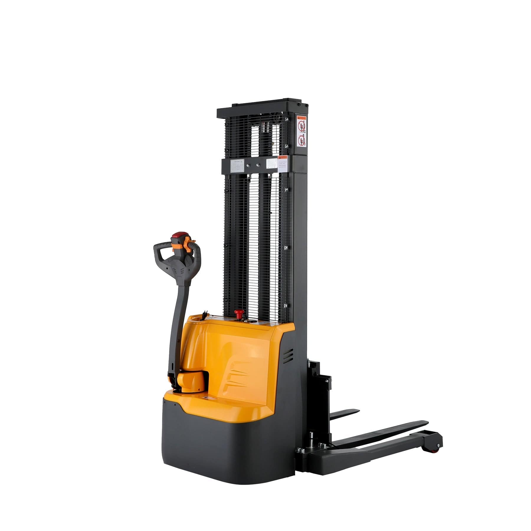 Apollolift Powered Forklift Full Electric Walkie Stacker 3300lbs Cap. Straddle Legs. 118" lifting A-3023 - Backyard Provider