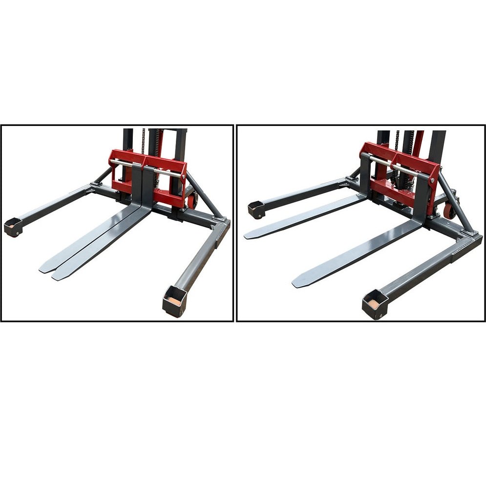 Pake Handling Tools PHT Straddle Leg Manual Stacker 2200 lb Capacity 63" Lift Height 45.27" Fork New - PAKMS03