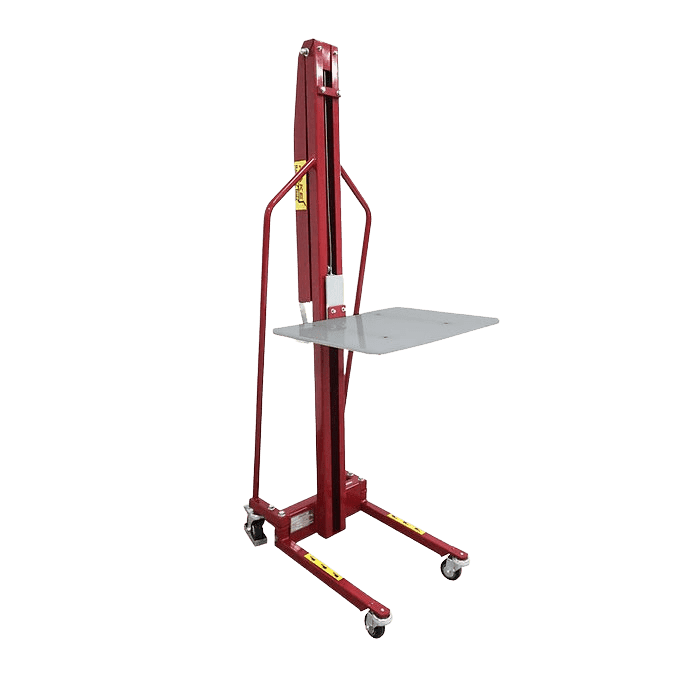 Pake Handling Tools Winch Stacker Manual Work Positioner Truck 440lb Capacity 61" Lift Height New - PAKMS05