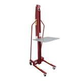 Pake Handling Tools Winch Stacker Manual Work Positioner Truck 440lb Capacity 61" Lift Height New - PAKMS05