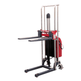 Pake Handling Tools Electric Forklift Stacker 880 lb Capacity 59" Lift Height 25.5" Fork New - PAKES01