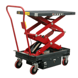 Pake Handling Tools DC Powered Double Scissor Lift Table 2000 lb Capacity 39.75 x 20.5" 19.5 - 57" Height New - PAKLT10