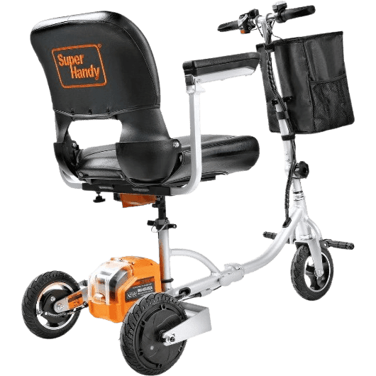 Super Handy GUT140 48V 3-Wheeled Lightweight Long Range with Extra Battery Folding Mobility Scooter New