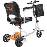 Super Handy GUT140 48V 3-Wheeled Lightweight Long Range with Extra Battery Folding Mobility Scooter New