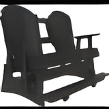 LuxCraft 5' Adirondack Balcony Glider - 5APBAGCHB, Black