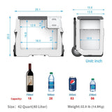 LiONCooler X40A Combo, Portable Fridge Freezer Cooler 42 Quart Capacity & Extra Backup 173Wh Battery - HY-COMBO-X40A+X200A