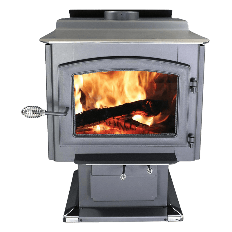 Ashley Hearth AW3200E-P EPA Certified 3,200 sq. ft. Large Pedestal Wood Stove with Blower New