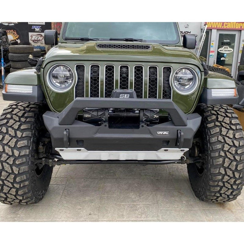 Rival 2020-2022 Jeep Wrangler Jl & Gladiator Jt Stubby Front Bumper Aluminum - 2D.2702.2-NL