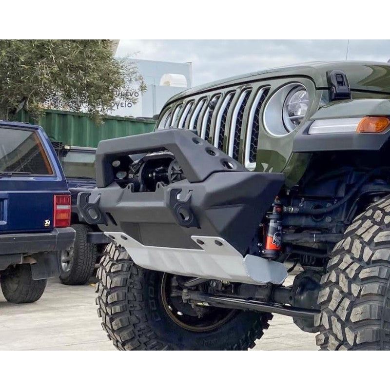 Rival 2020-2022 Jeep Wrangler Jl & Gladiator Jt Stubby Front Bumper Aluminum - 2D.2702.2-NL