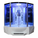 Mesa Steam Shower Tub Combo Blue Glass - WS-608P