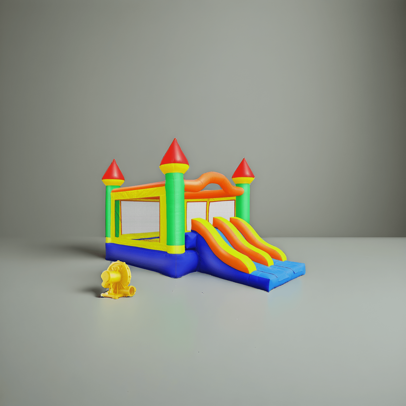 Commercial Mega Double Slide Castle Bounce House w/ Blower by Cloud 9