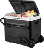 Costway Portable Compressor Fridge Freezer for Vehicles Dual Zone 64 Quart New - FP10737US-BK