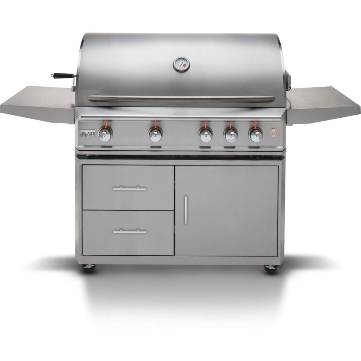 Blaze Professional LUX 44-Inch 4-Burner Propane Grill w/ Rear Infrared Burner - BLZ-4PRO-LP+BLZ-4PRO-CART