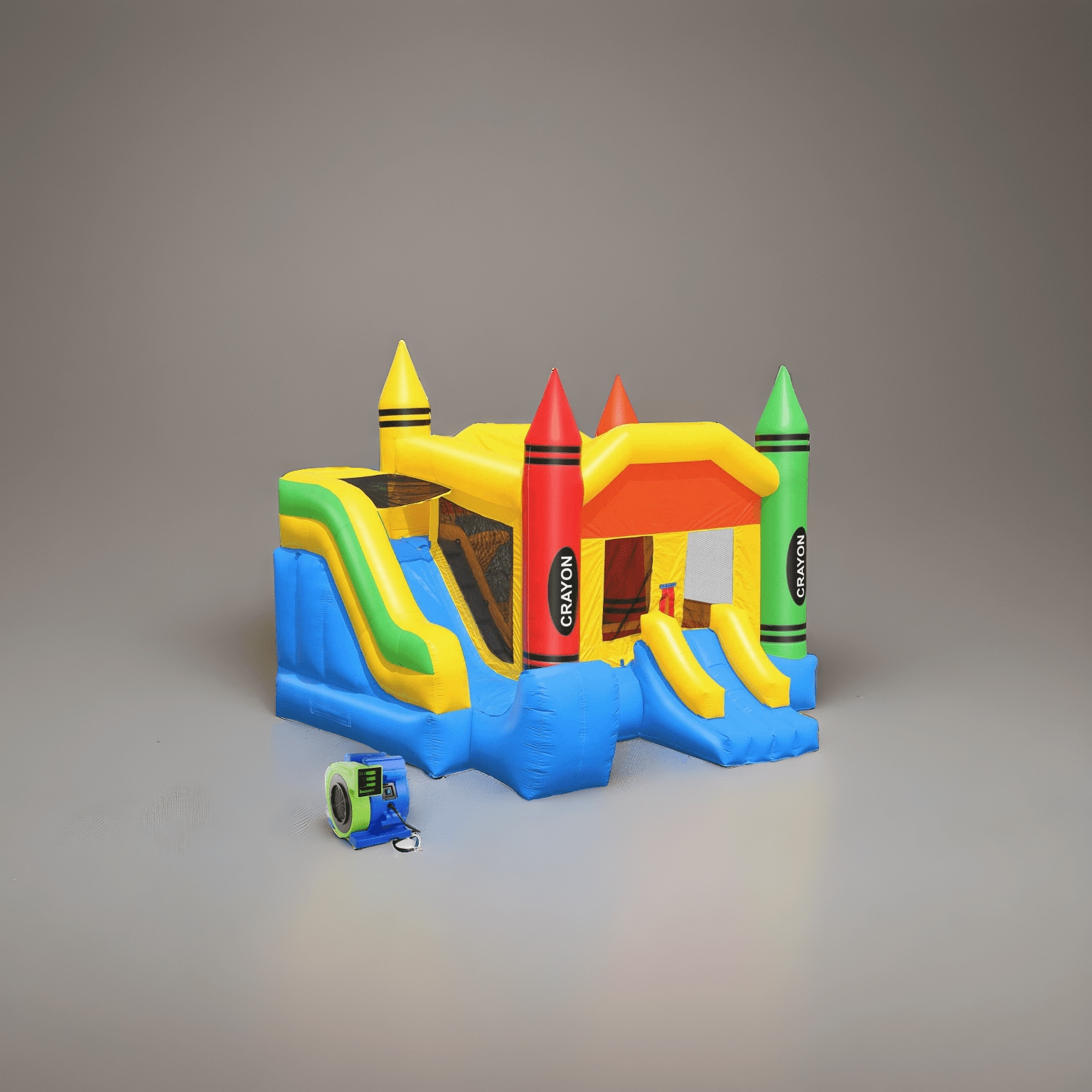 Commercial Crayon Castle Inflatable Bounce House w/ Blower by Cloud 9