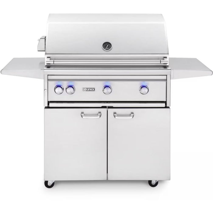 Lynx LF36ATRF Professional 36-Inch Freestanding Gas Grill All Infrared Trident Burners With FlameTrack and Rotisserie - LF36ATRF-LP