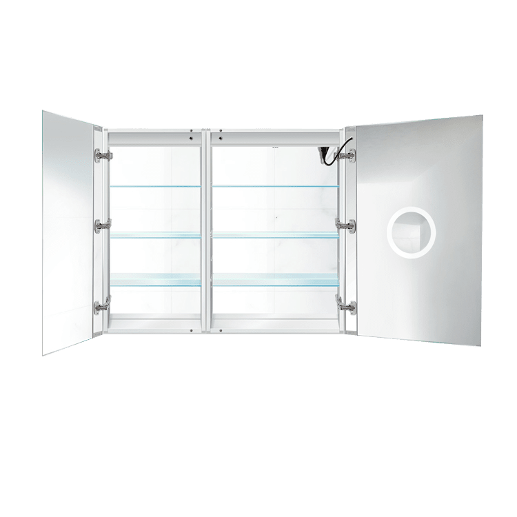 Krugg Svange 4236R 42" X 36" LED Bi-View Medicine Cabinet  with Dimmer & Defogger SVANGE4236R - Backyard Provider