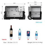 ACOPOWER LiONCooler Combo, X30A Portable Solar Fridge/Freezer - HY-COMBO-X30A+90W123