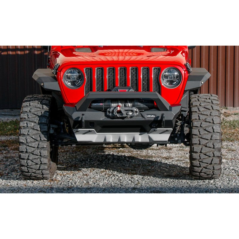 Rival 2020-2022 Jeep Wrangler Jl & Gladiator Jt Stubby Front Bumper Aluminum - 2D.2702.2-NL